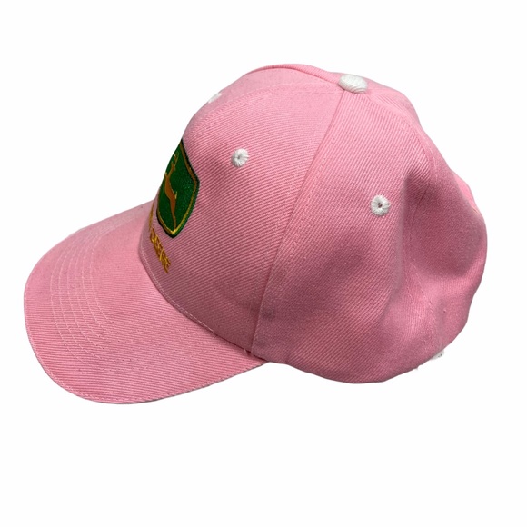 V John Deere Hat Pink Baseball Hat Green Logo - Picture 4 of 7
